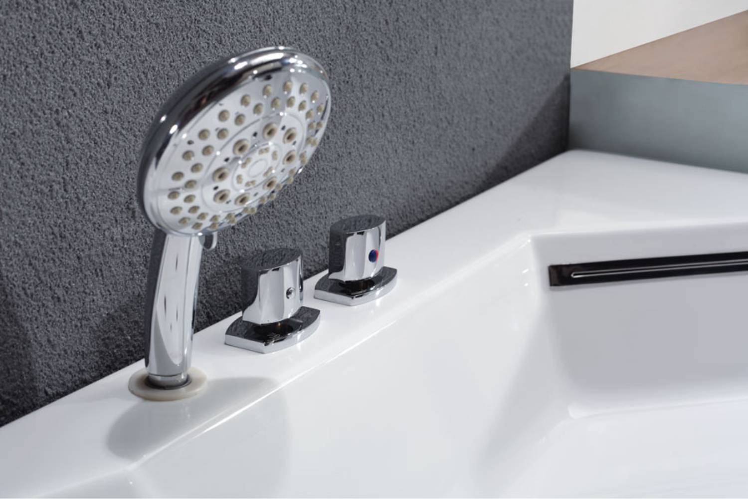 5 ft Clear Rounded Corner Acrylic Whirlpool Bathtub for Two EAGO (AM197ETL)