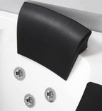 5 ft Clear Rounded Left Corner Acrylic Whirlpool Bathtub EAGO (AM198ETL-L)