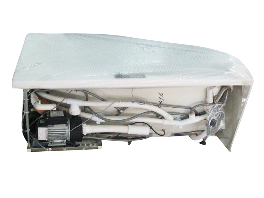 5 ft Clear Rounded Right Corner Acrylic Whirlpool Bathtub EAGO (AM198ETL-R)