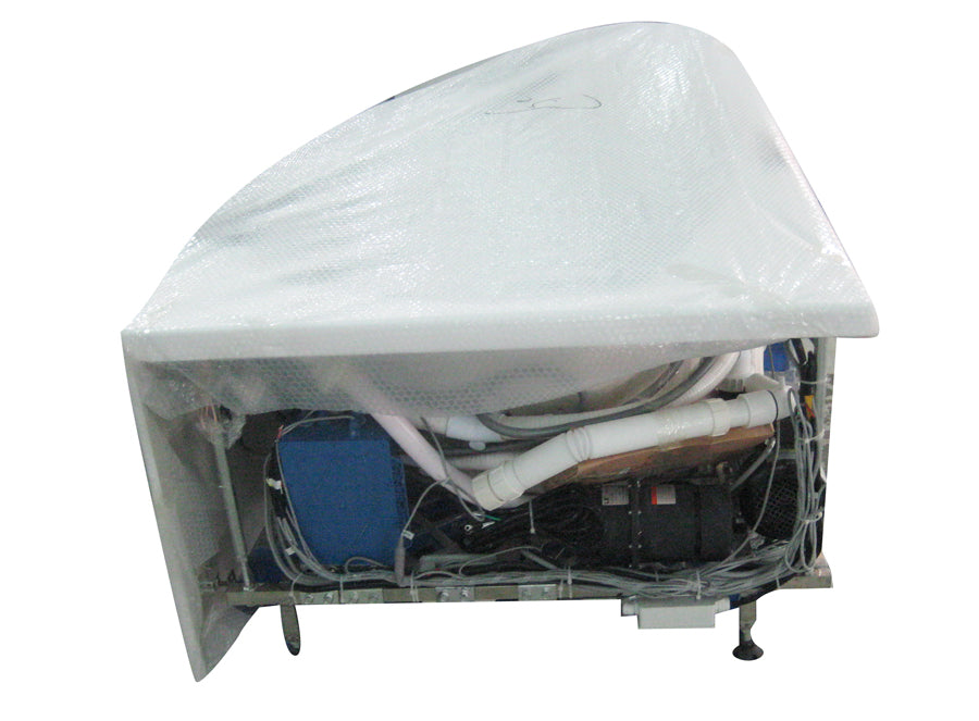 5 ft Clear Rounded Right Corner Acrylic Whirlpool Bathtub EAGO (AM198ETL-R)