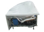 5 ft Clear Rounded Right Corner Acrylic Whirlpool Bathtub EAGO (AM198ETL-R)