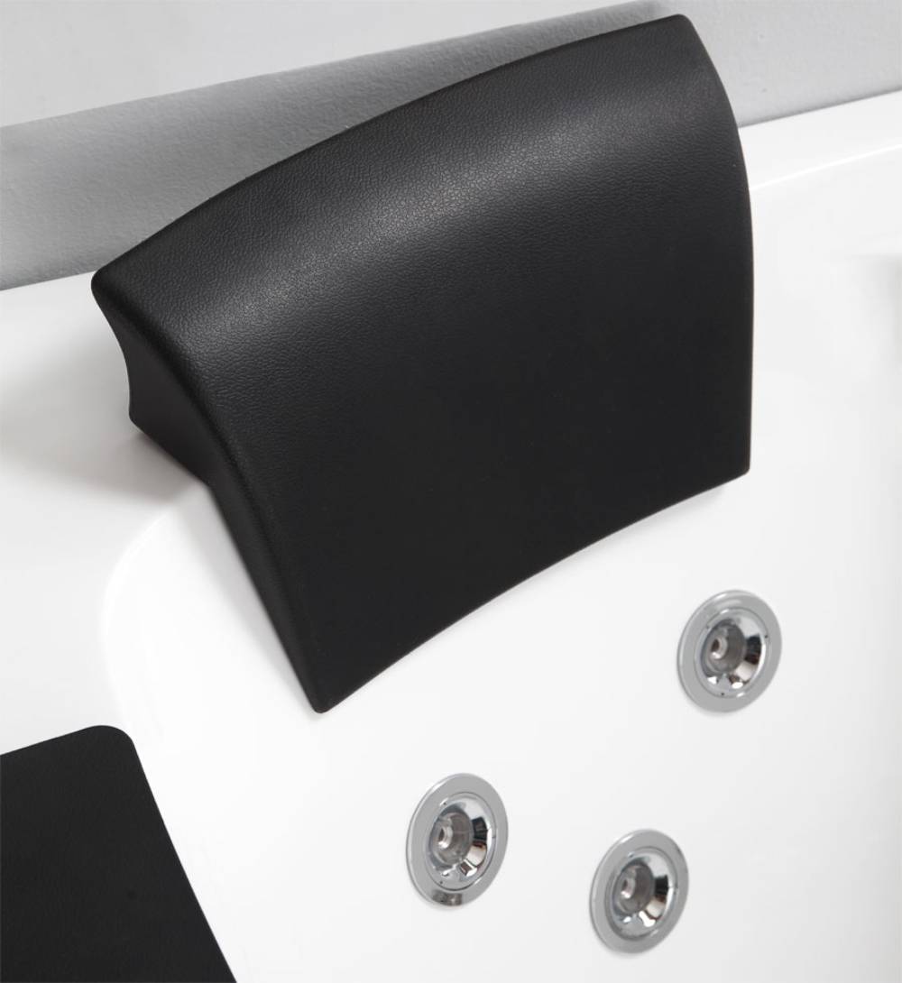 5 ft Clear Rounded Right Corner Acrylic Whirlpool Bathtub EAGO (AM198ETL-R)