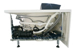 5 ft Clear Rounded Right Corner Acrylic Whirlpool Bathtub EAGO (AM198ETL-R)