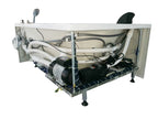 5 ft Clear Rounded Right Corner Acrylic Whirlpool Bathtub EAGO (AM198ETL-R)