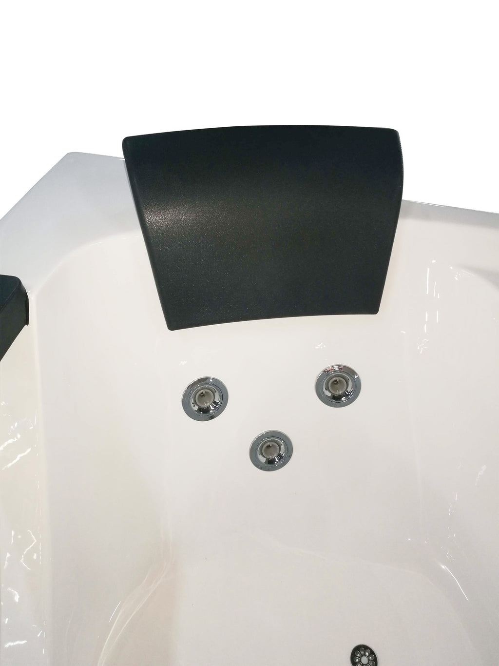 5 ft Clear Rounded Right Corner Acrylic Whirlpool Bathtub EAGO (AM198ETL-R)