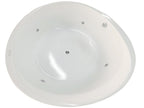 66 Inch Round Free Standing Acrylic Air Bubble Bathtub EAGO (AM2130)