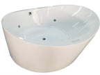 66 Inch Round Free Standing Acrylic Air Bubble Bathtub EAGO (AM2130)