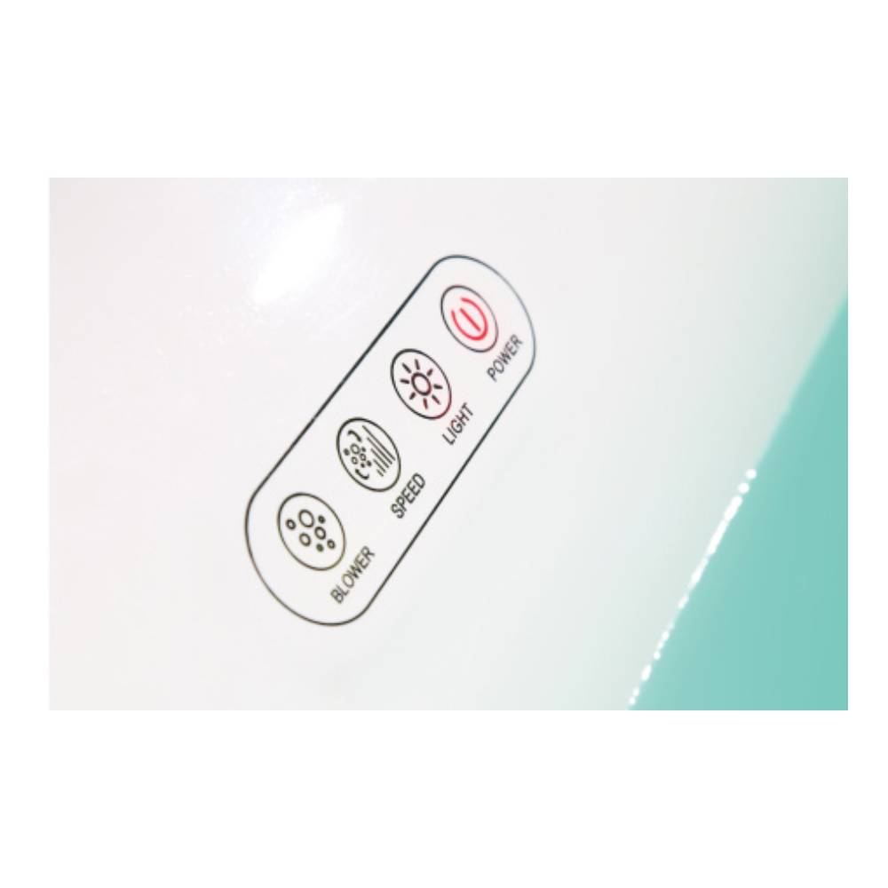 68 Inch White Free Standing Oval Air Bubble Bathtub EAGO (AM2140)