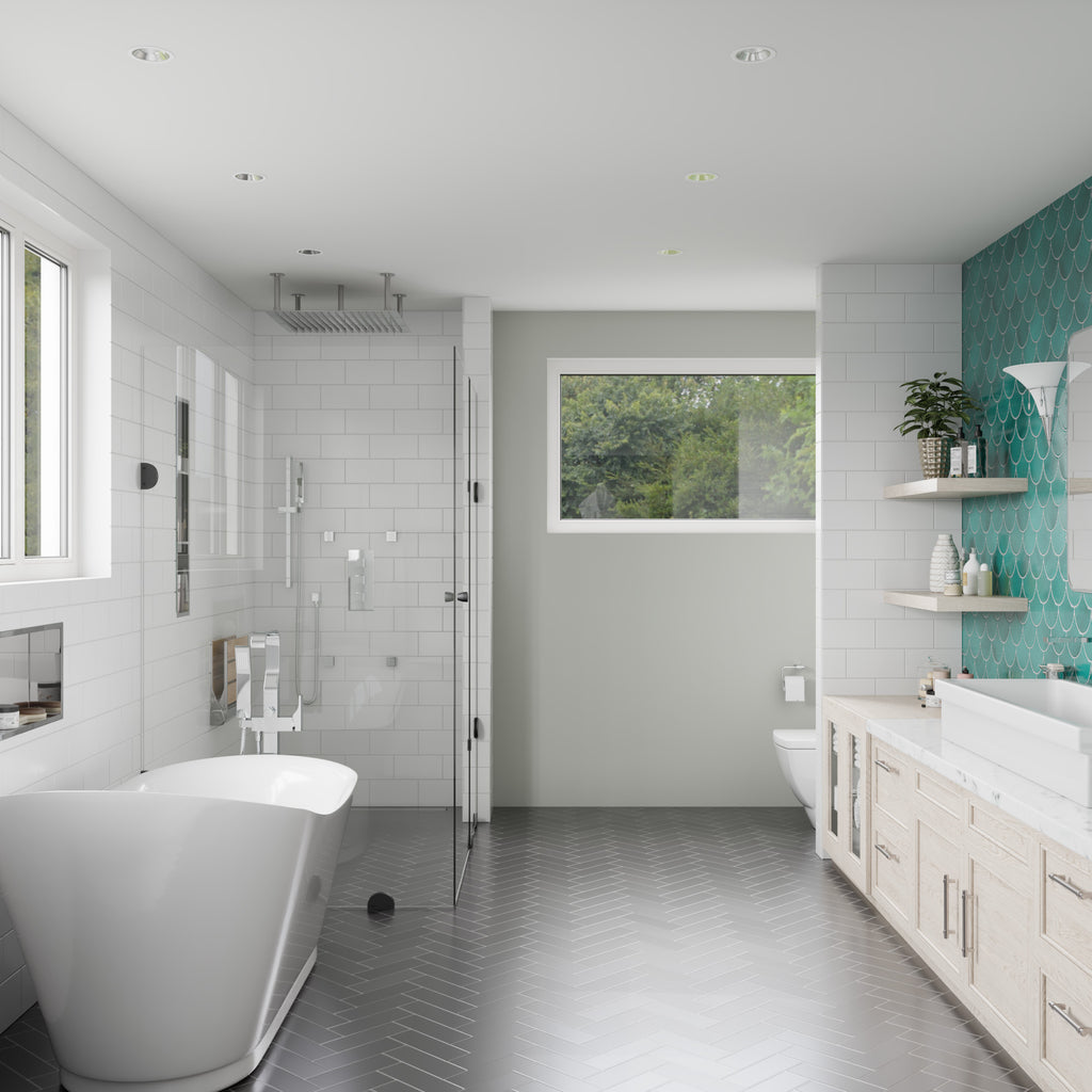 68 Inch White Free Standing Oval Air Bubble Bathtub EAGO (AM2140)