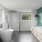 68 Inch White Free Standing Oval Air Bubble Bathtub EAGO (AM2140)