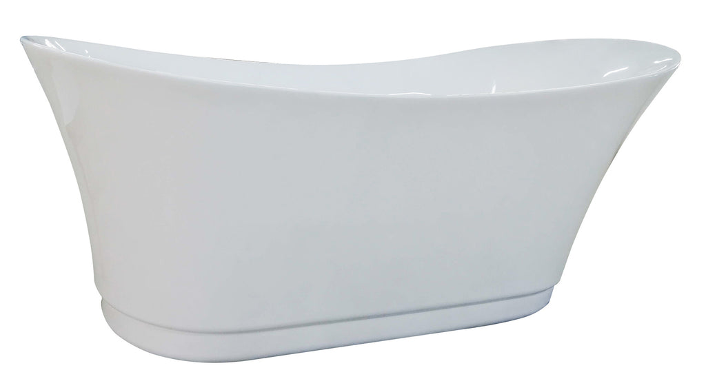 68 Inch White Free Standing Oval Air Bubble Bathtub EAGO (AM2140)