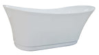 68 Inch White Free Standing Oval Air Bubble Bathtub EAGO (AM2140)
