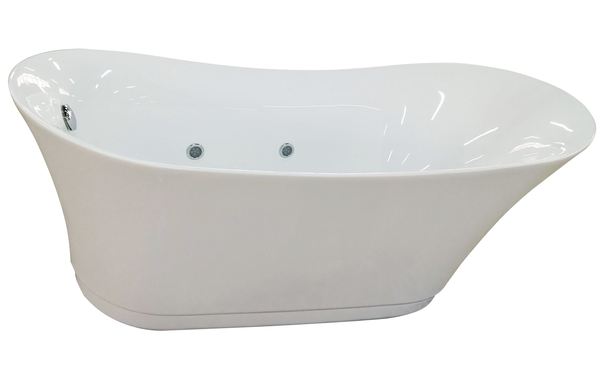 68 Inch White Free Standing Oval Air Bubble Bathtub EAGO (AM2140)