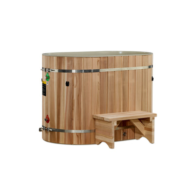 Dynamic Cold Therapy Oval Barrel Tub (50-P) Pacific Cedar - 3/4 IN-OUT