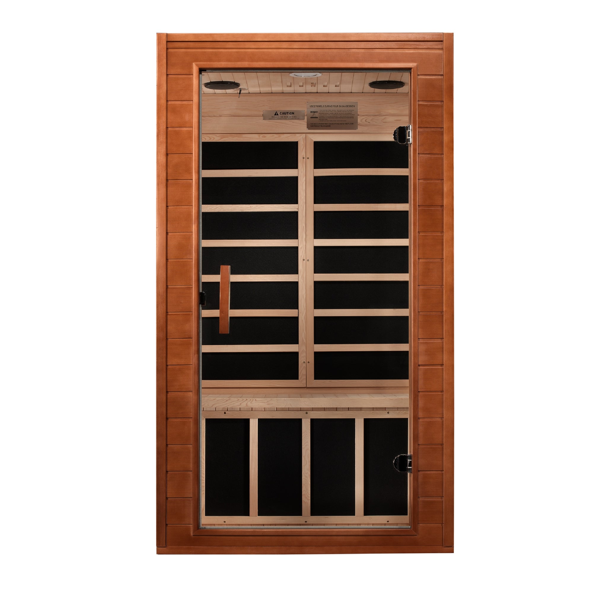 Dynamic "Avila" FAR Infrared Sauna Low EMF with Hemlock Wood