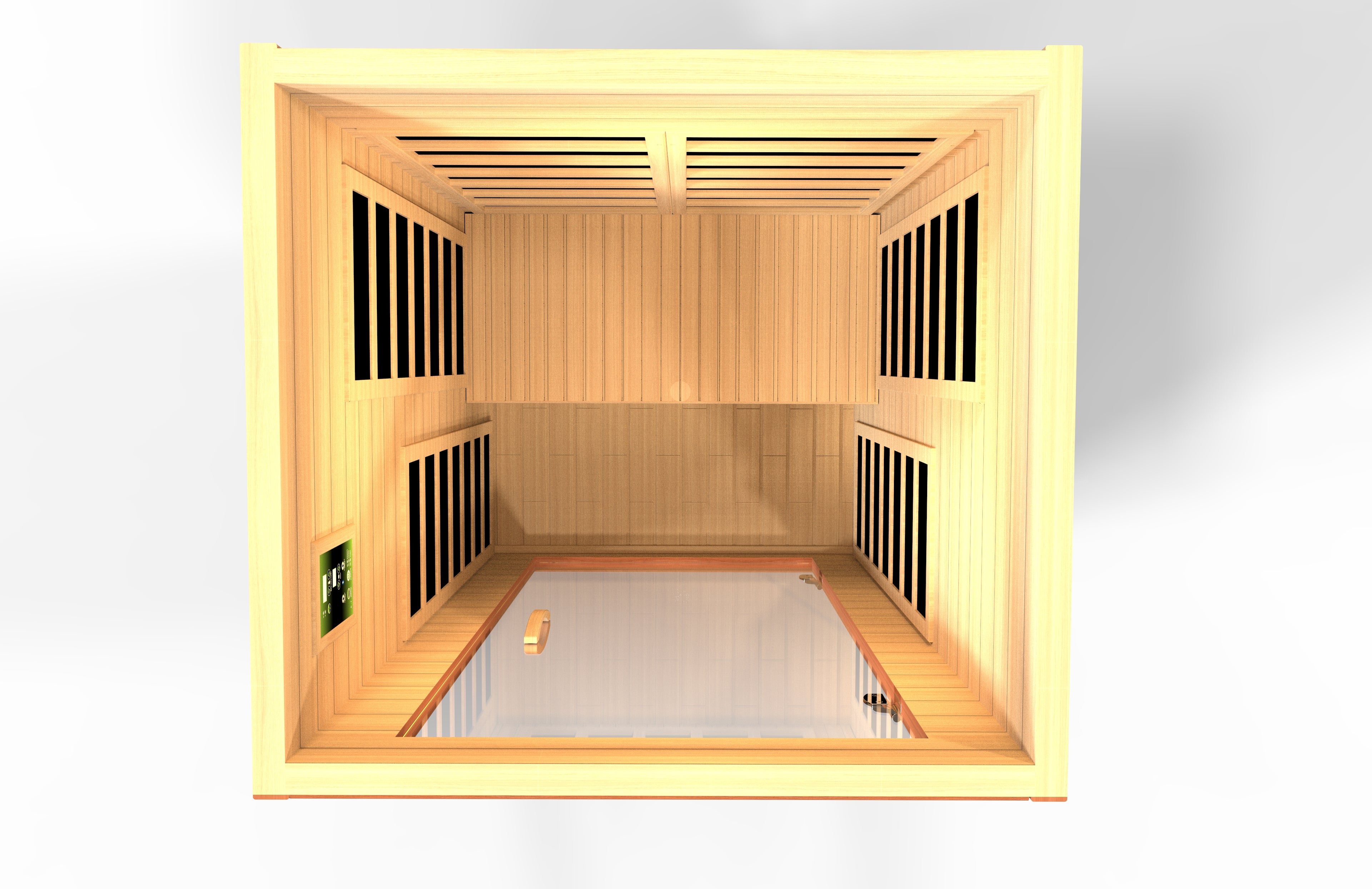 Dynamic "Avila" FAR Infrared Sauna Low EMF with Hemlock Wood