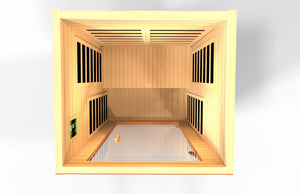 Dynamic "Avila" FAR Infrared Sauna Low EMF with Hemlock Wood