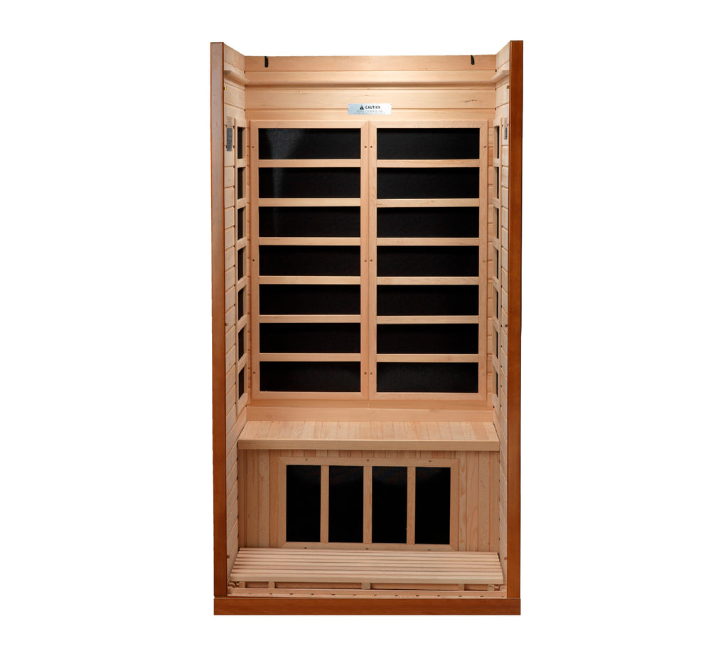Dynamic "Barcelona" FAR Infrared Sauna Ultra Low EMF with Hemlock Wood