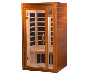 Dynamic "Barcelona" FAR Infrared Sauna Ultra Low EMF with Hemlock Wood