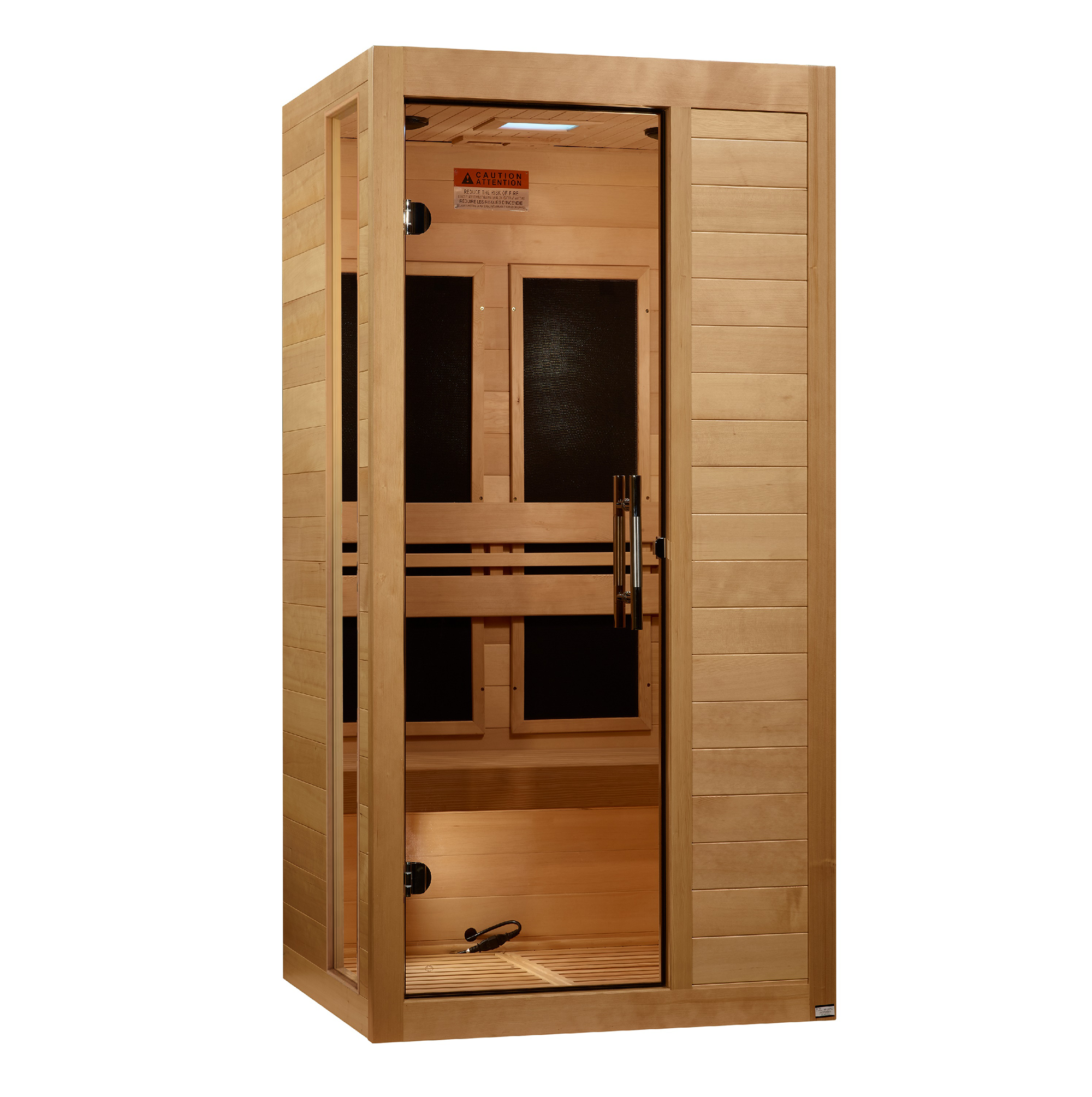 Dynamic "Veneto" Infrared Sauna Low EMF with Canadian Hemlock