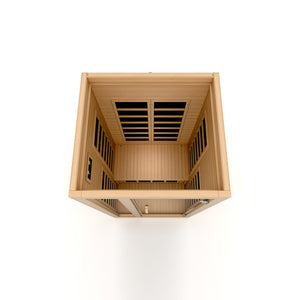 Dynamic "Gracia" Infrared Sauna Low EMF with Hemlock Wood