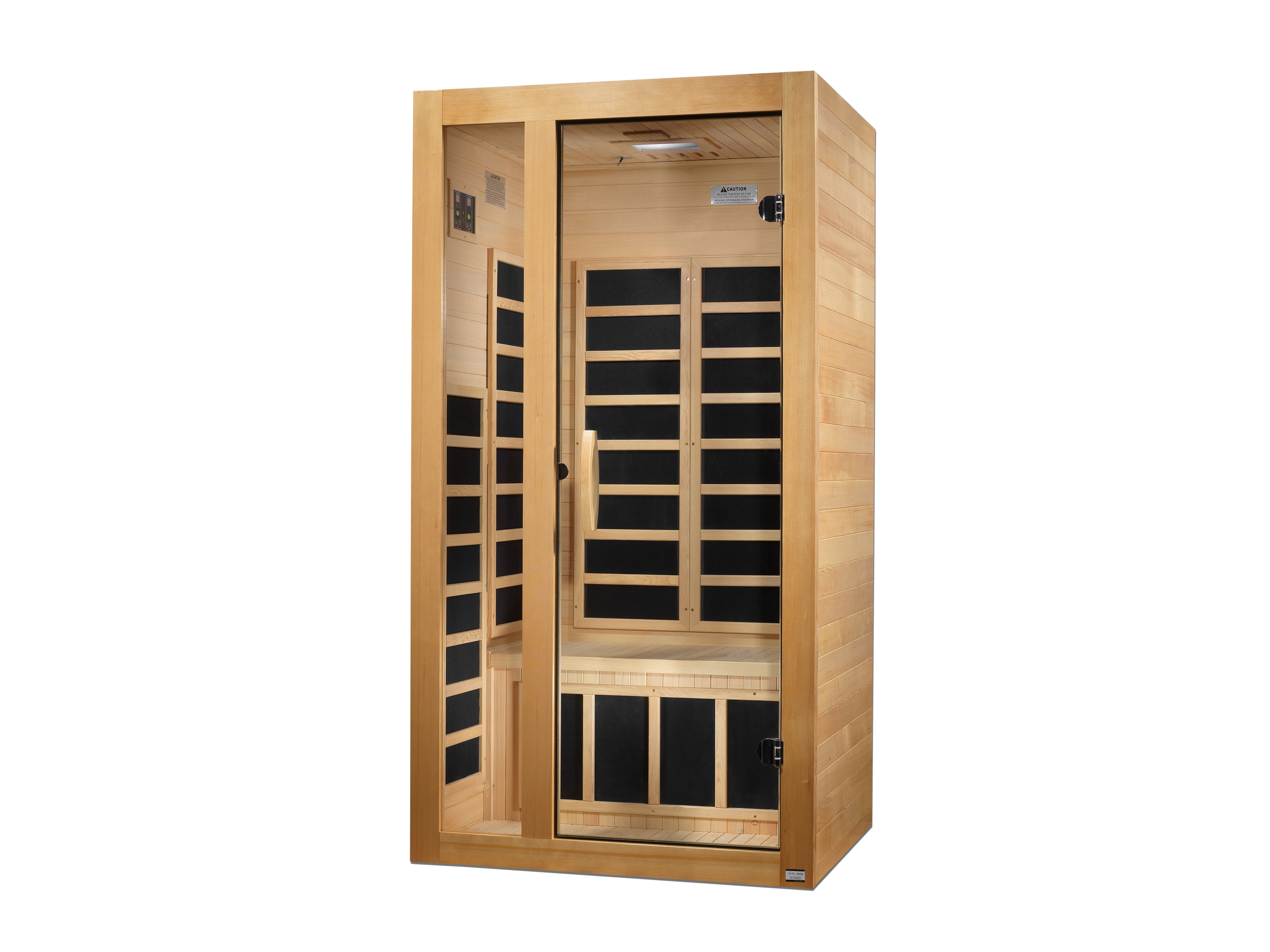 Dynamic "Gracia" Infrared Sauna Low EMF with Hemlock Wood