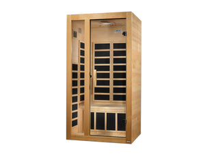 Dynamic "Gracia" Infrared Sauna Low EMF with Hemlock Wood