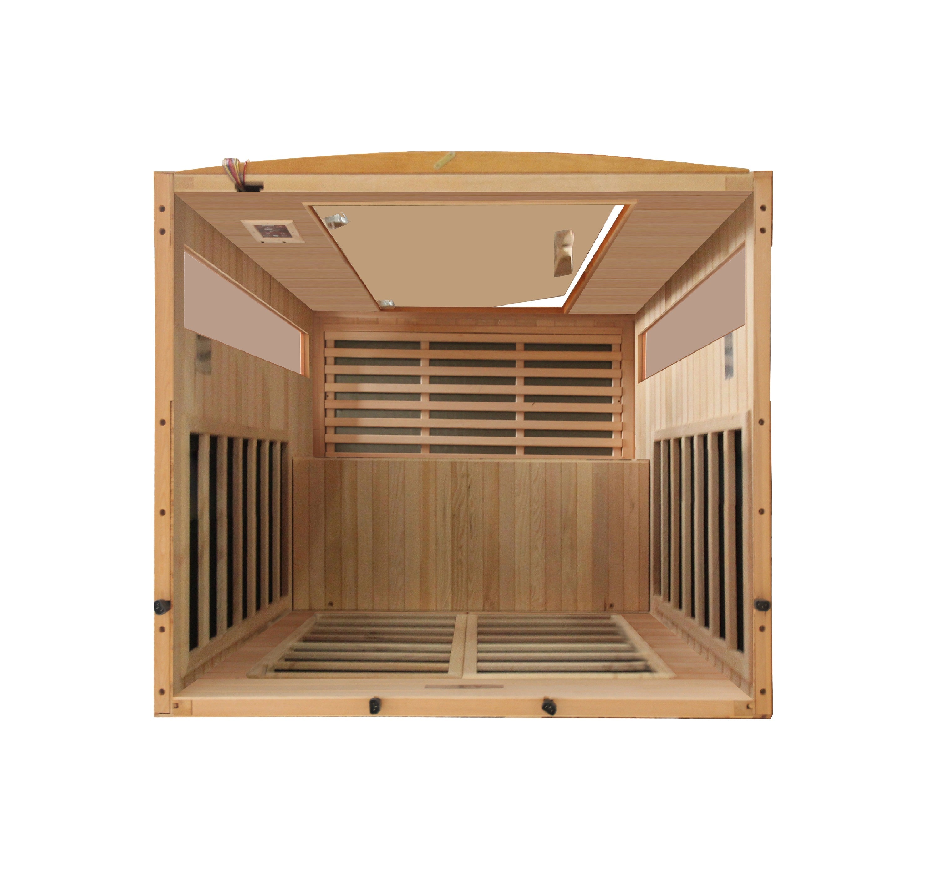 Dynamic "Versailles" FAR Infrared Sauna Low EMF with Hemlock Wood