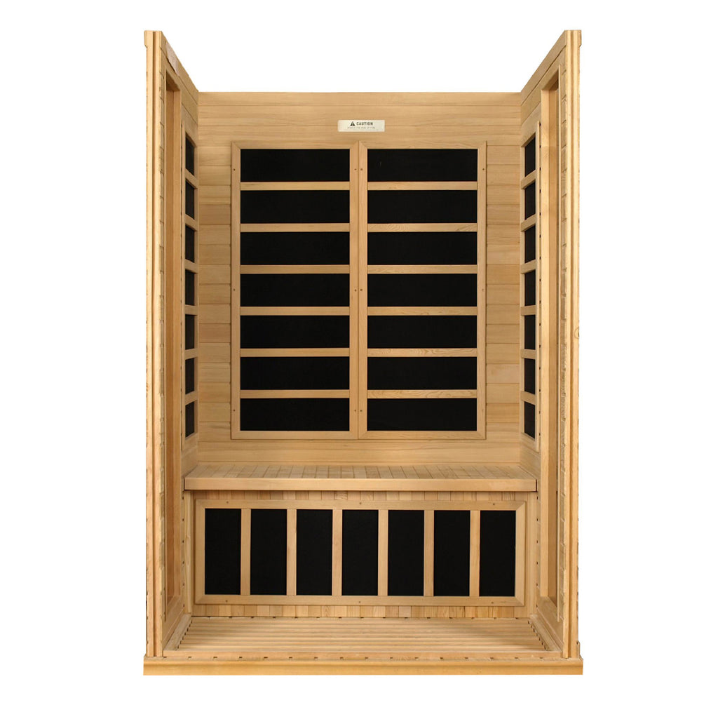 Dynamic "Versailles" FAR Infrared Sauna Low EMF with Hemlock Wood