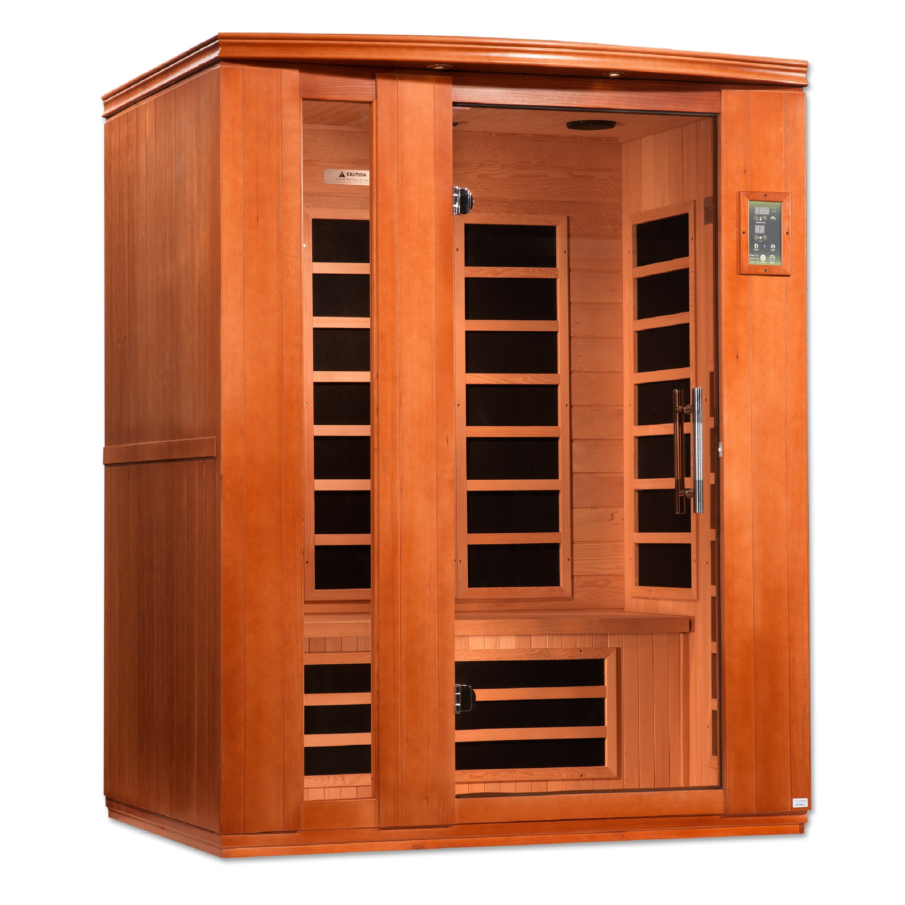 Dynamic "Lugano" FAR Infrared Sauna Low EMF with Hemlock Wood