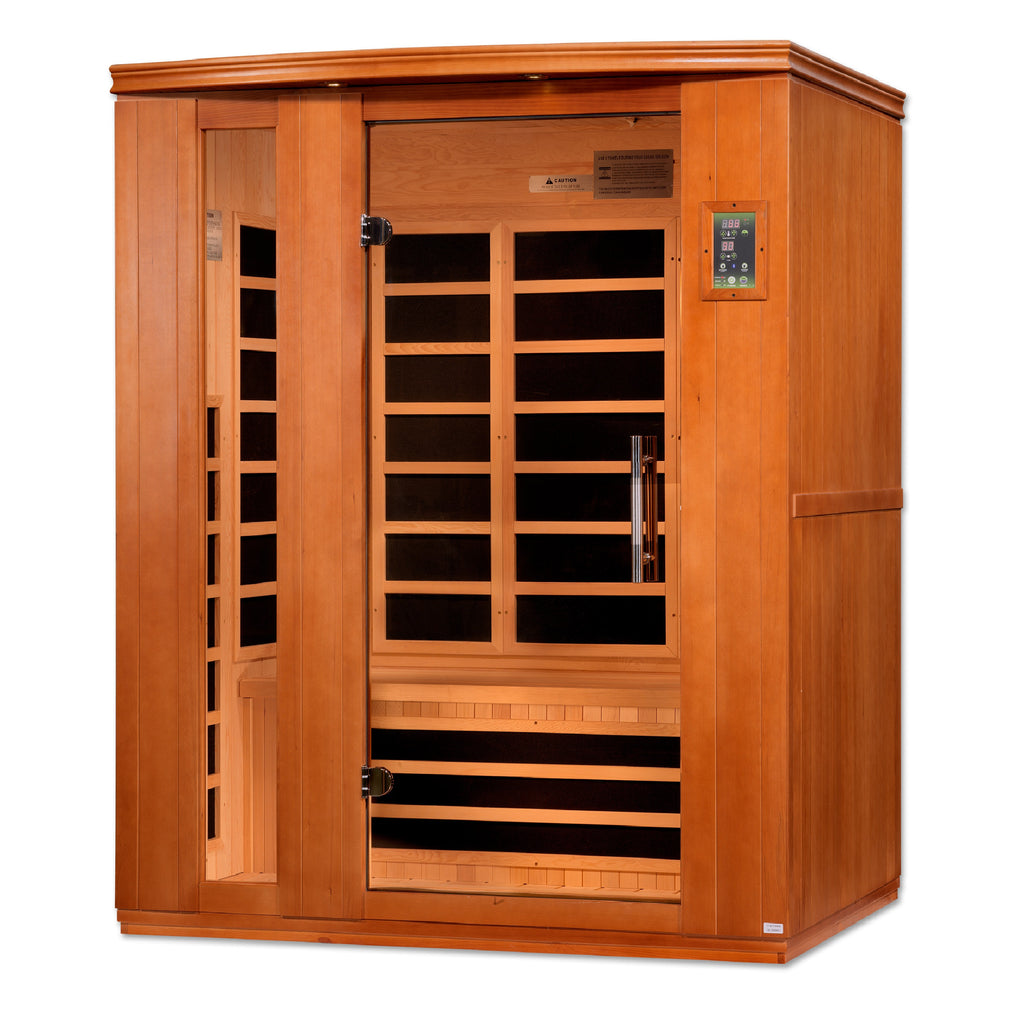Dynamic "Lugano" FAR Infrared Sauna Low EMF with Hemlock Wood