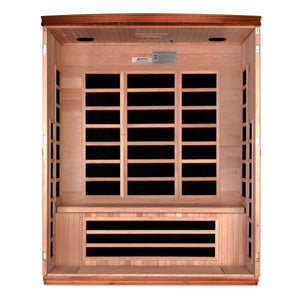 Dynamic "Lugano" FAR Infrared Sauna Low EMF with Hemlock Wood
