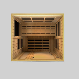Dynamic "Lugano" FAR Infrared Sauna Low EMF with Hemlock Wood
