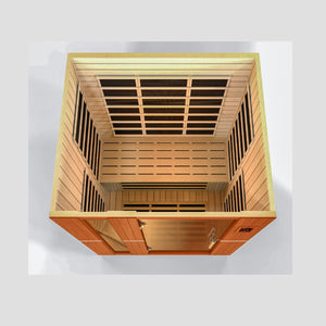Dynamic "Lugano" FAR Infrared Sauna Low EMF with Hemlock Wood