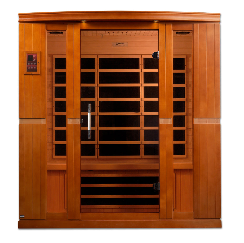 Dynamic "Bergamo" Infrared Sauna Low EMF with Hemlock Wood