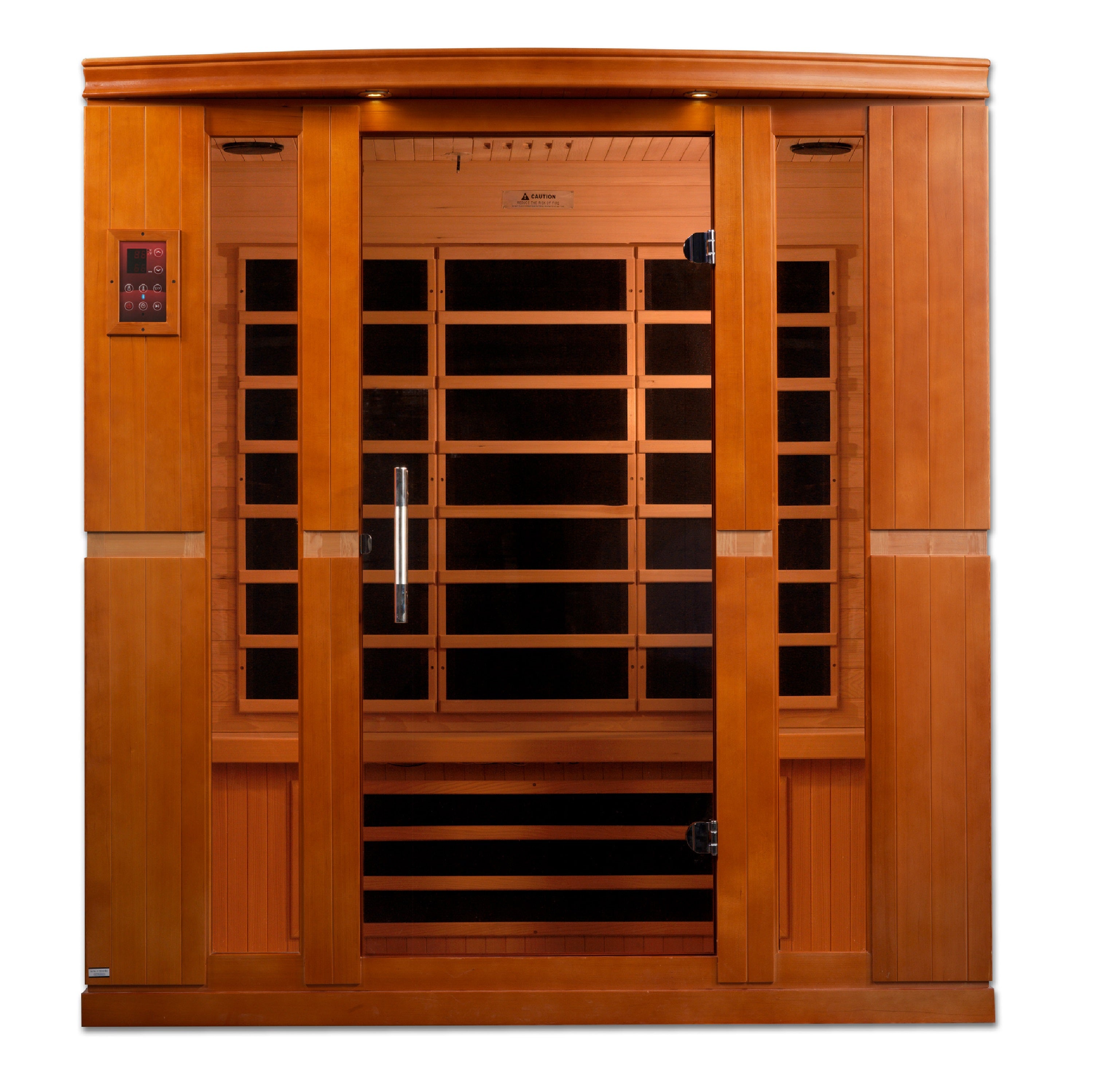 Dynamic "Bergamo" Infrared Sauna Low EMF with Hemlock Wood