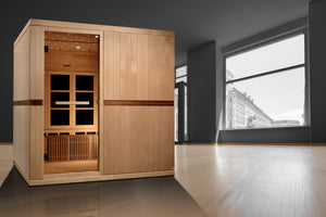 Dynamic "Catalonia" Infrared Sauna Ultra Low EMF with Hemlock Wood