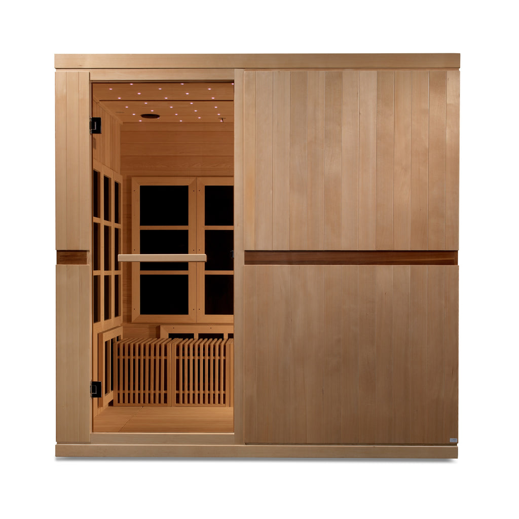 Dynamic "Catalonia" Infrared Sauna Ultra Low EMF with Hemlock Wood