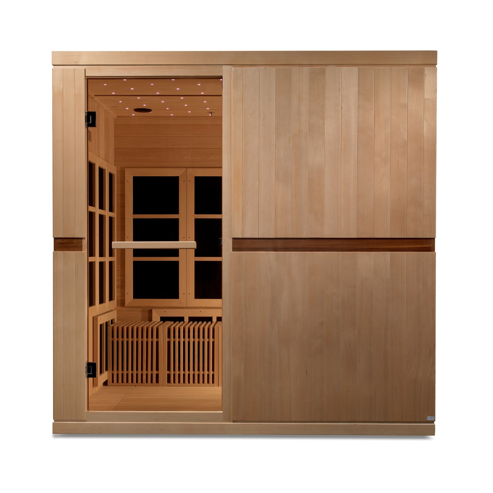 Dynamic "Catalonia" Infrared Sauna Ultra Low EMF with Hemlock Wood