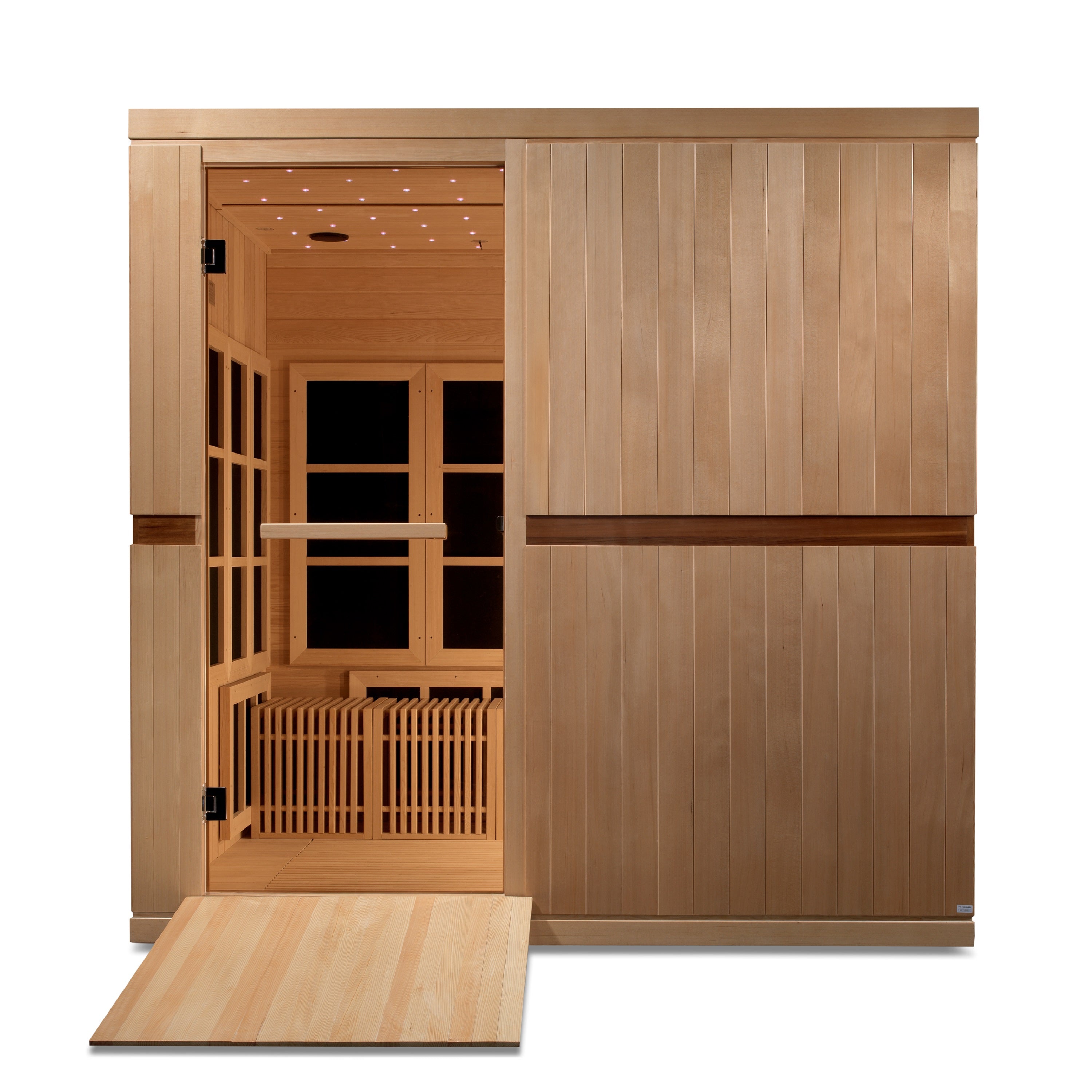 Dynamic "Catalonia" Infrared Sauna Ultra Low EMF with Hemlock Wood