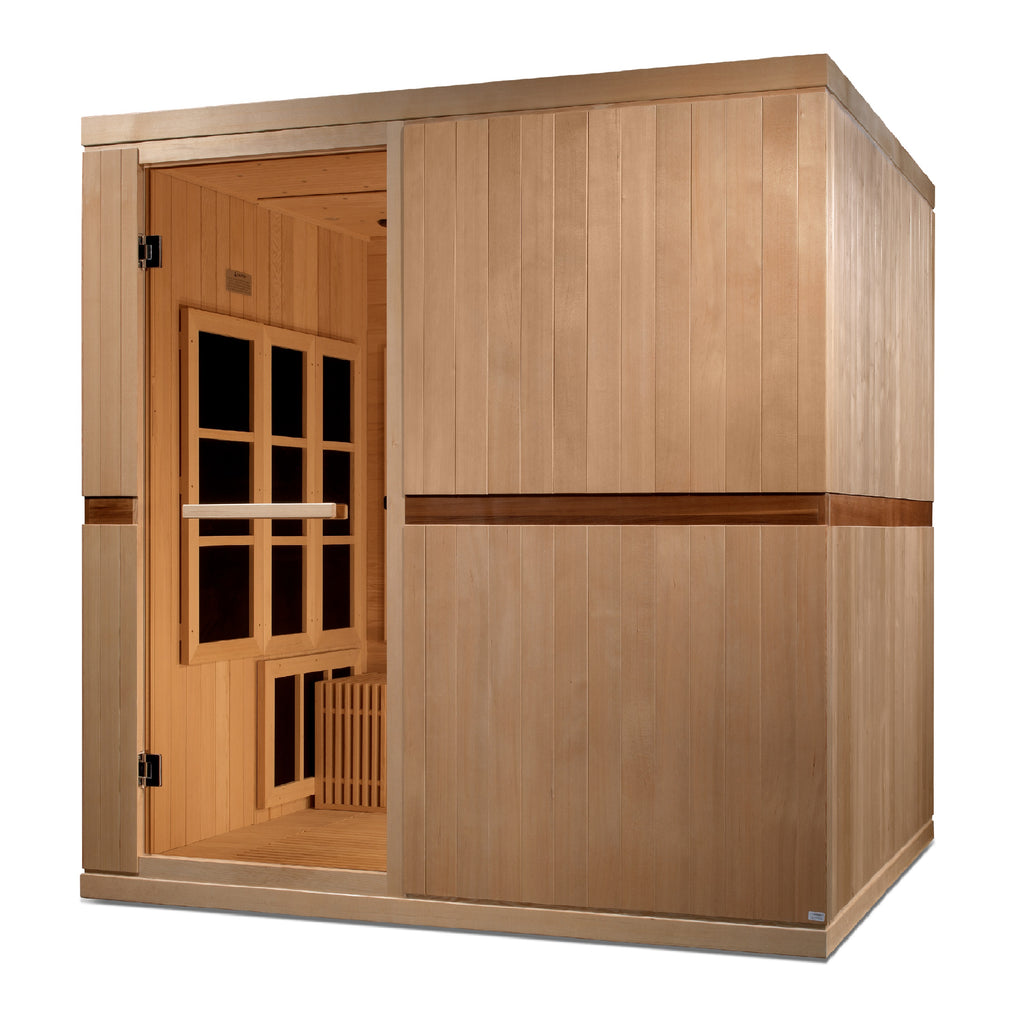 Dynamic "Catalonia" Infrared Sauna Ultra Low EMF with Hemlock Wood