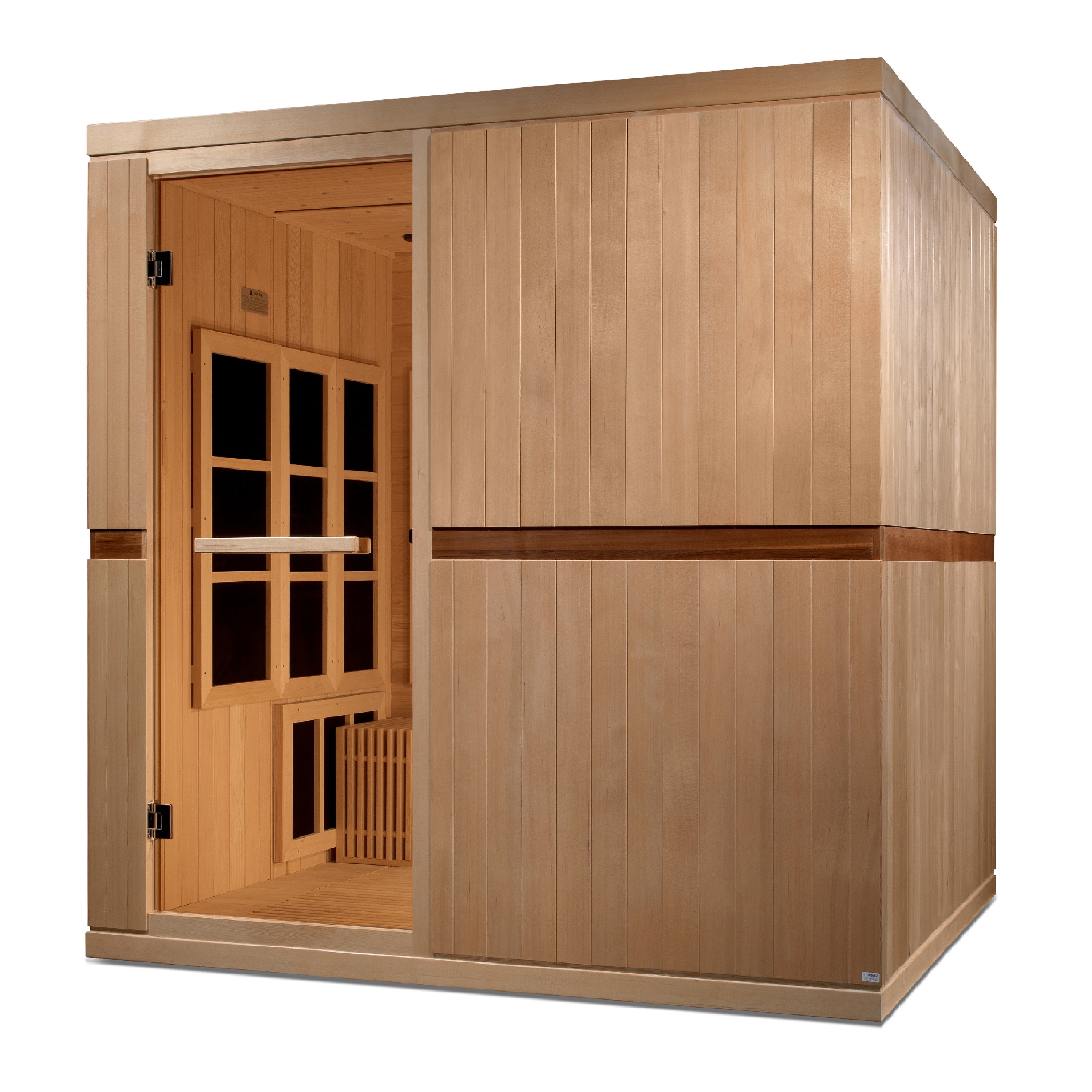 Dynamic "Catalonia" Infrared Sauna Ultra Low EMF with Hemlock Wood