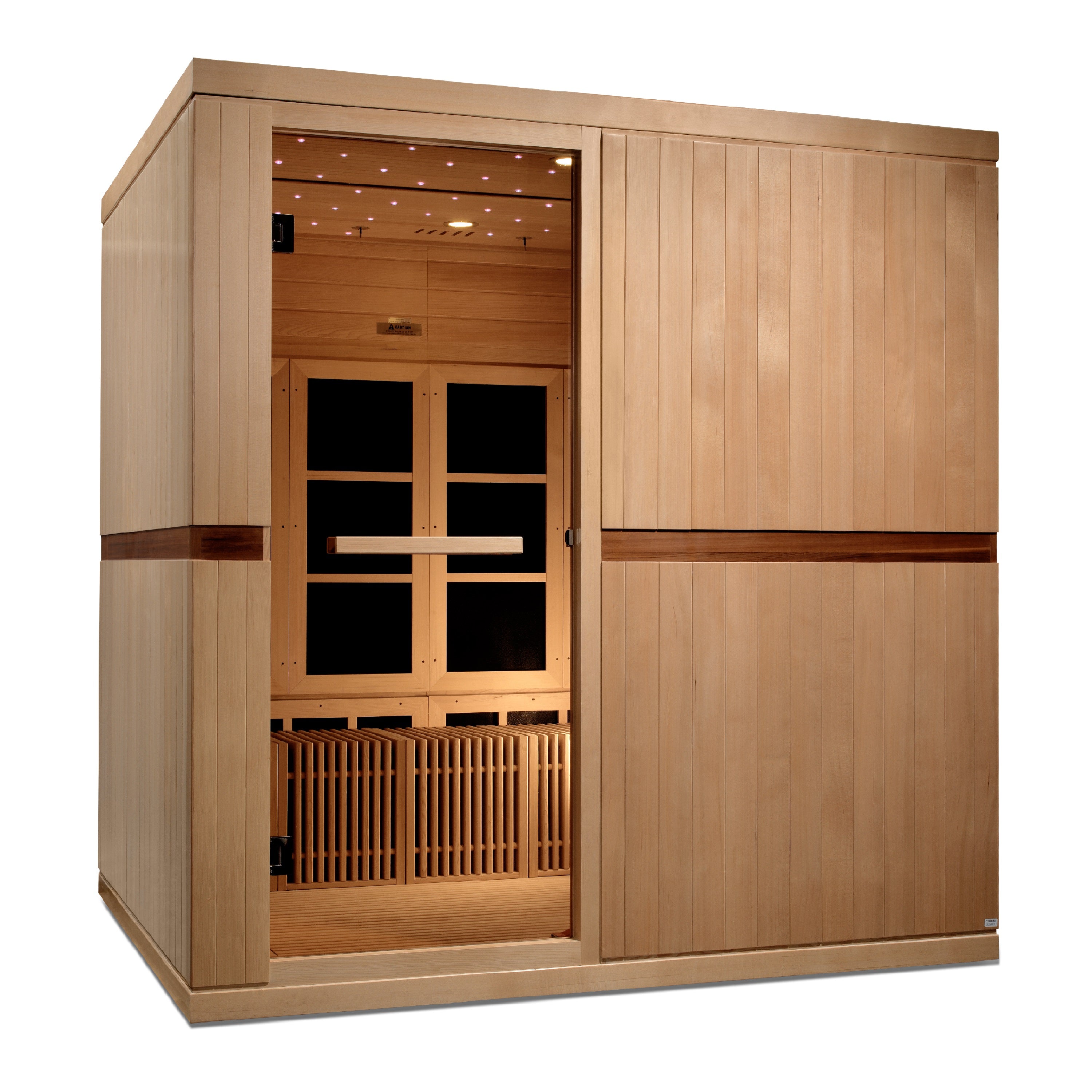 Dynamic "Catalonia" Infrared Sauna Ultra Low EMF with Hemlock Wood