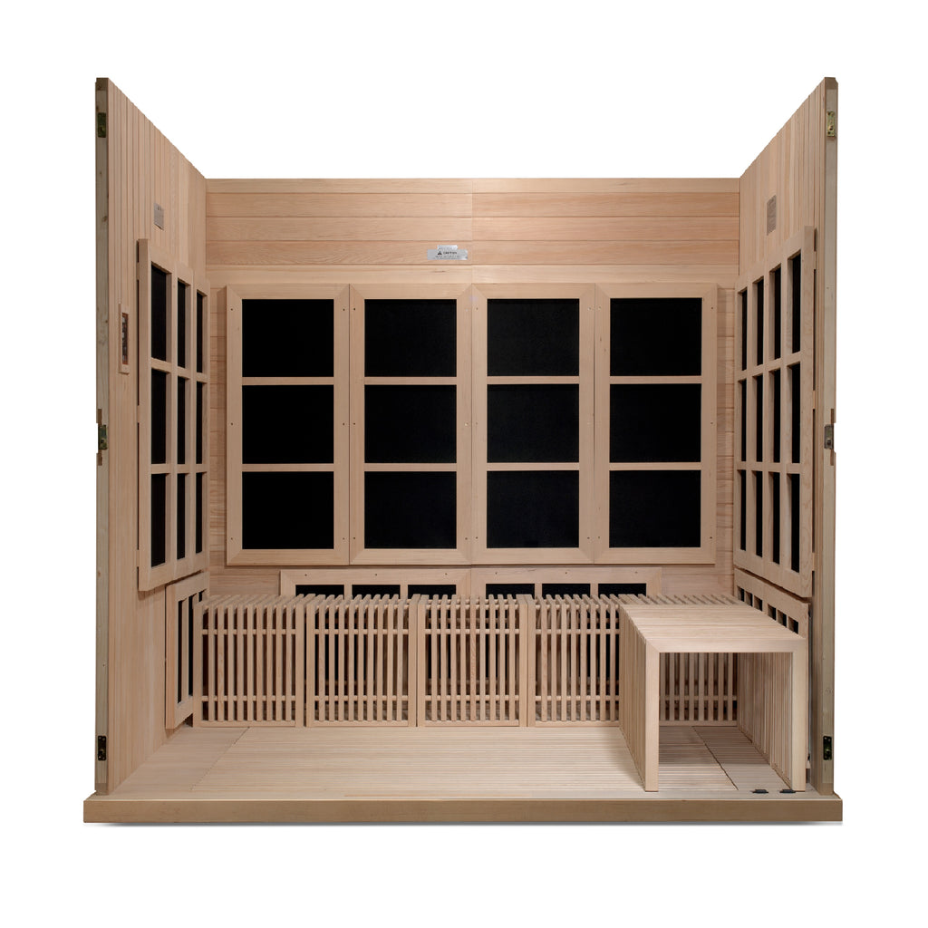 Dynamic "Catalonia" Infrared Sauna Ultra Low EMF with Hemlock Wood