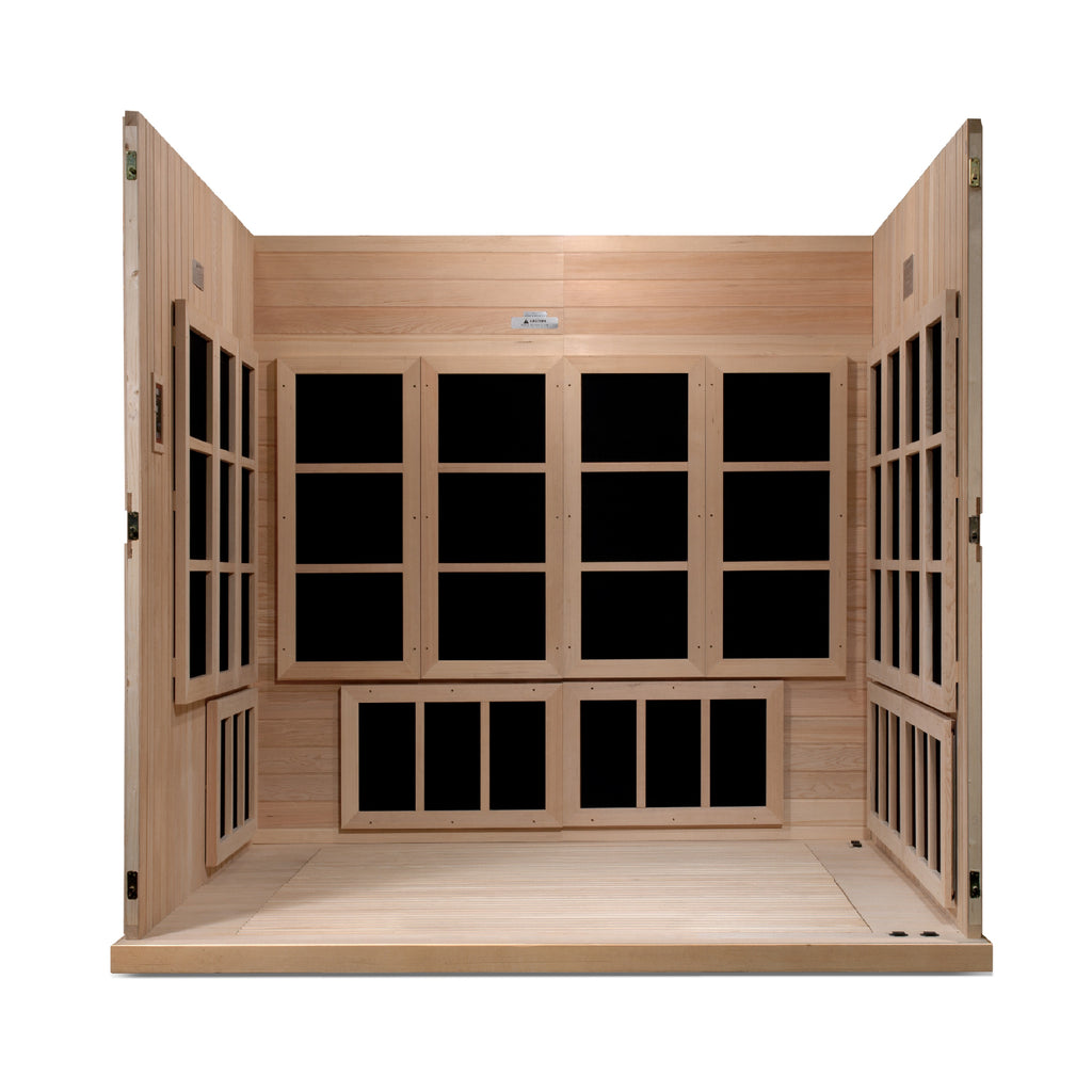 Dynamic "Catalonia" Infrared Sauna Ultra Low EMF with Hemlock Wood