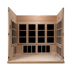 Dynamic "Catalonia" Infrared Sauna Ultra Low EMF with Hemlock Wood