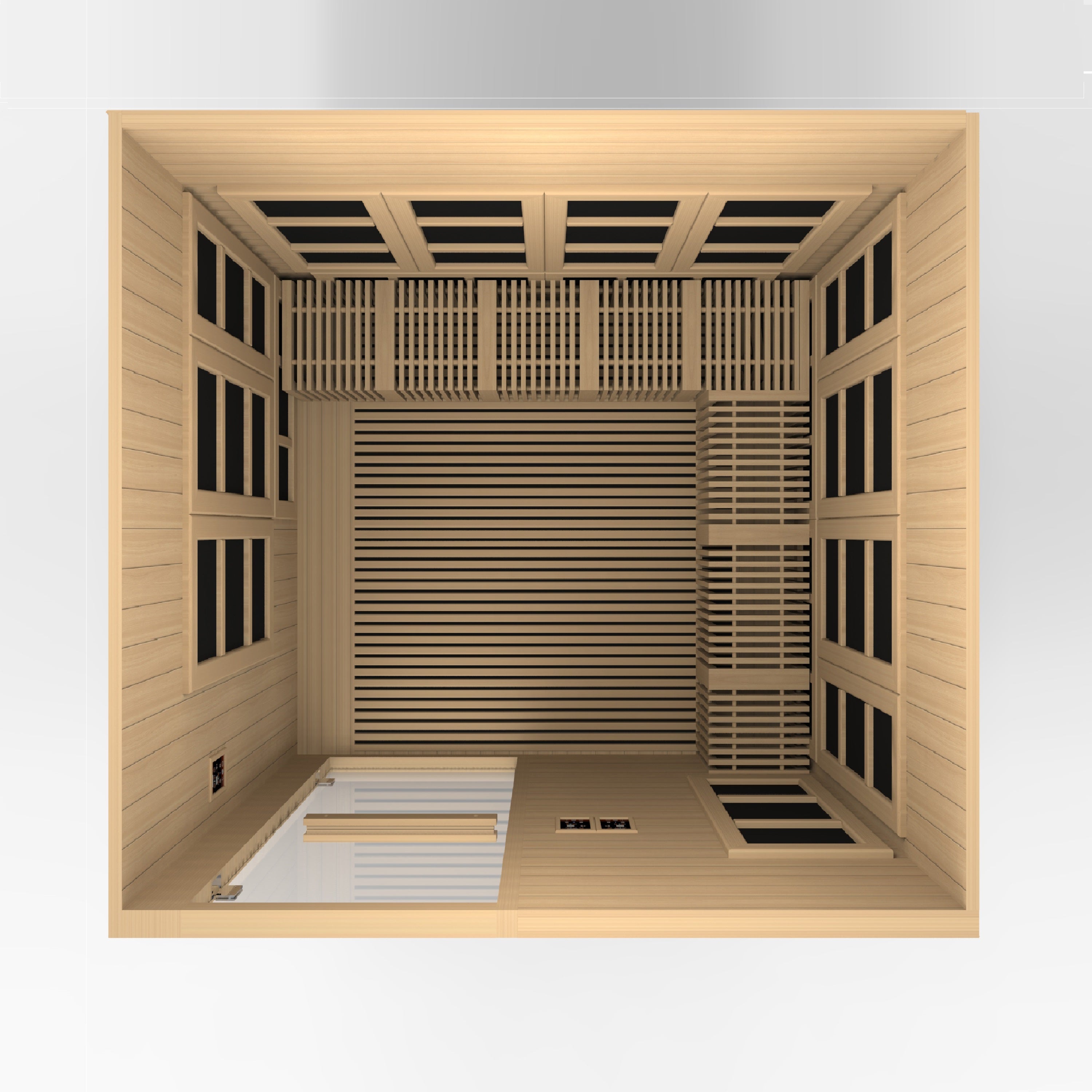 Dynamic "Catalonia" Infrared Sauna Ultra Low EMF with Hemlock Wood