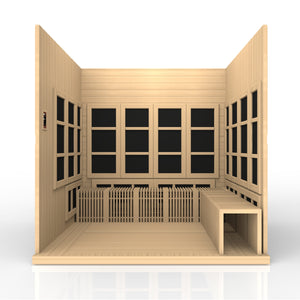 Dynamic "Catalonia" Infrared Sauna Ultra Low EMF with Hemlock Wood