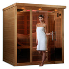 "Monaco" PureTech™ Infrared Sauna Near Zero EMF with 15” LCD Screen & Hemlock Wood