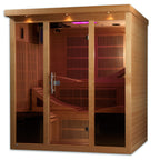 "Monaco" PureTech™ Infrared Sauna Near Zero EMF with 15” LCD Screen & Hemlock Wood